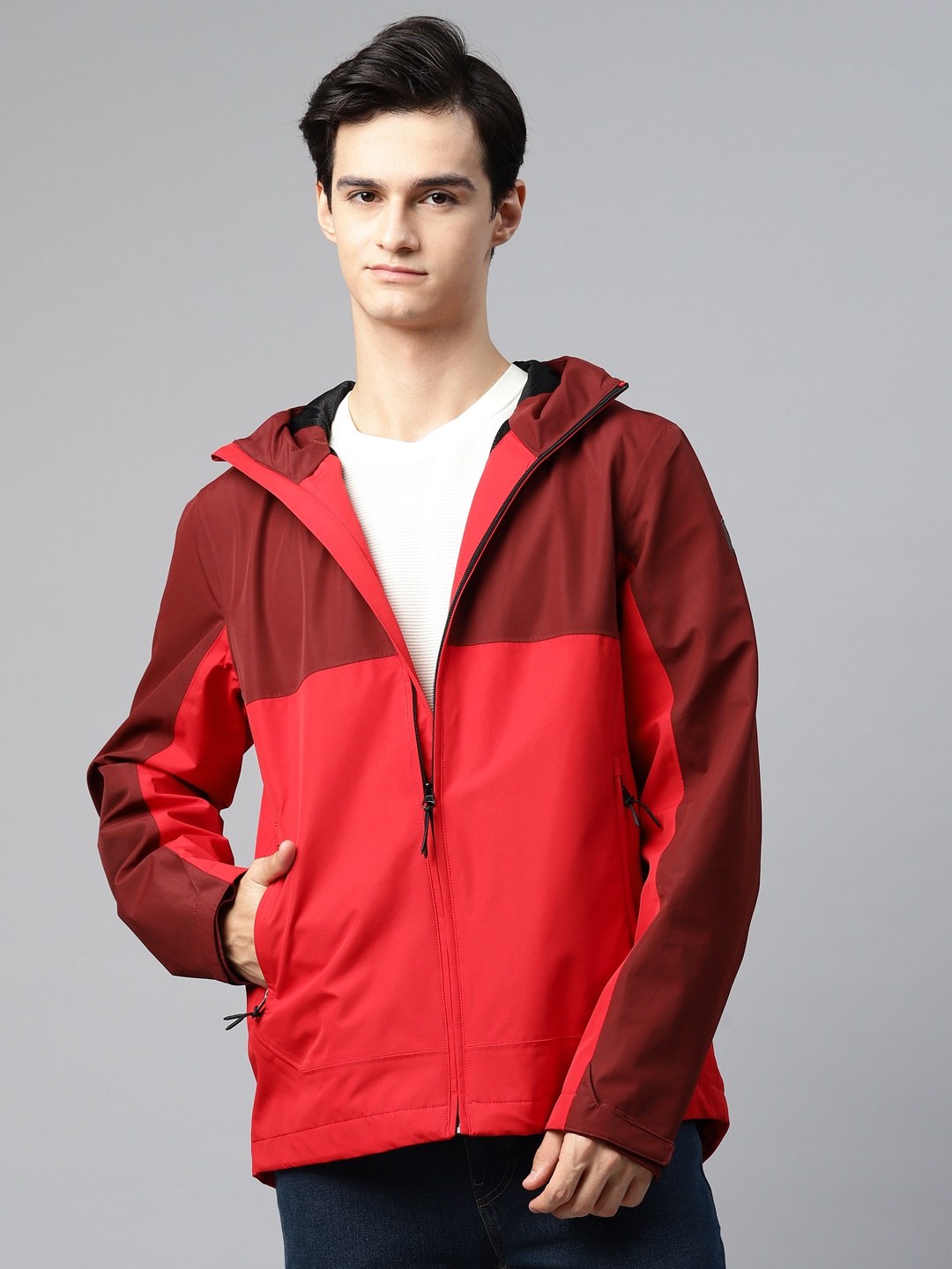

Marks & Spencer Colourblocked Tailored Jacket, Red