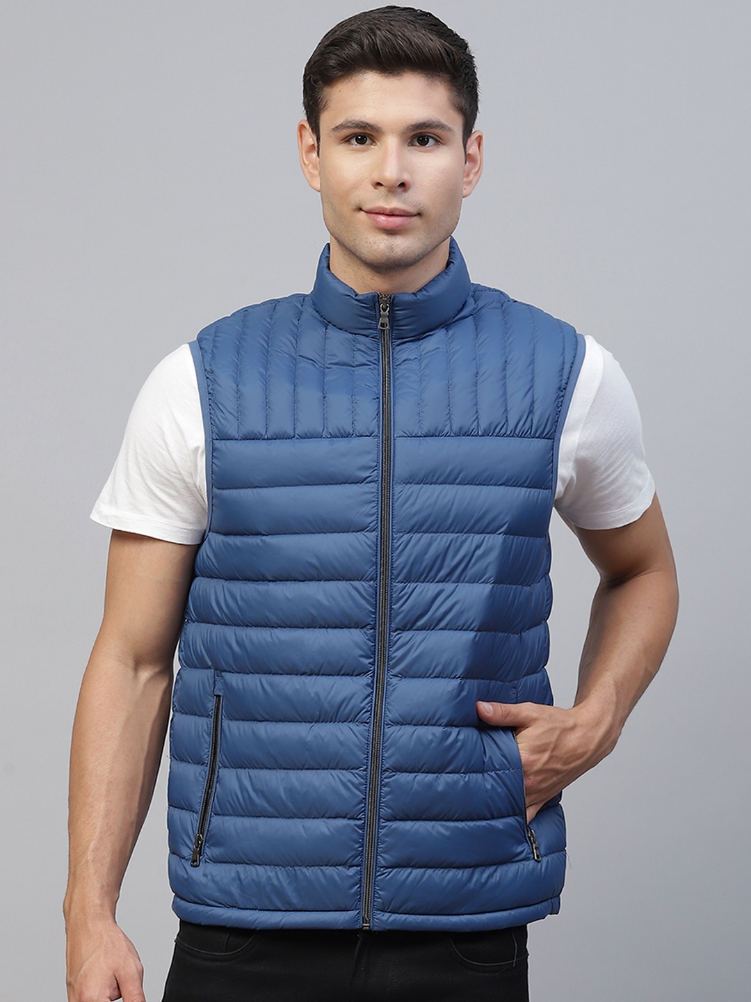

Marks & Spencer Men Blue Tailored Jacket