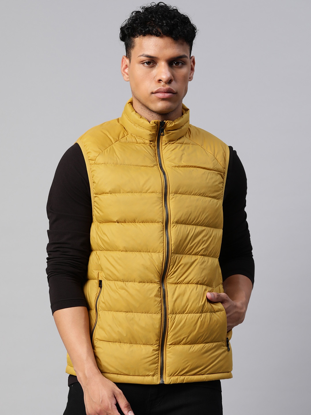 

Marks & Spencer Water Resistant Puffer Gilet Jacket, Mustard