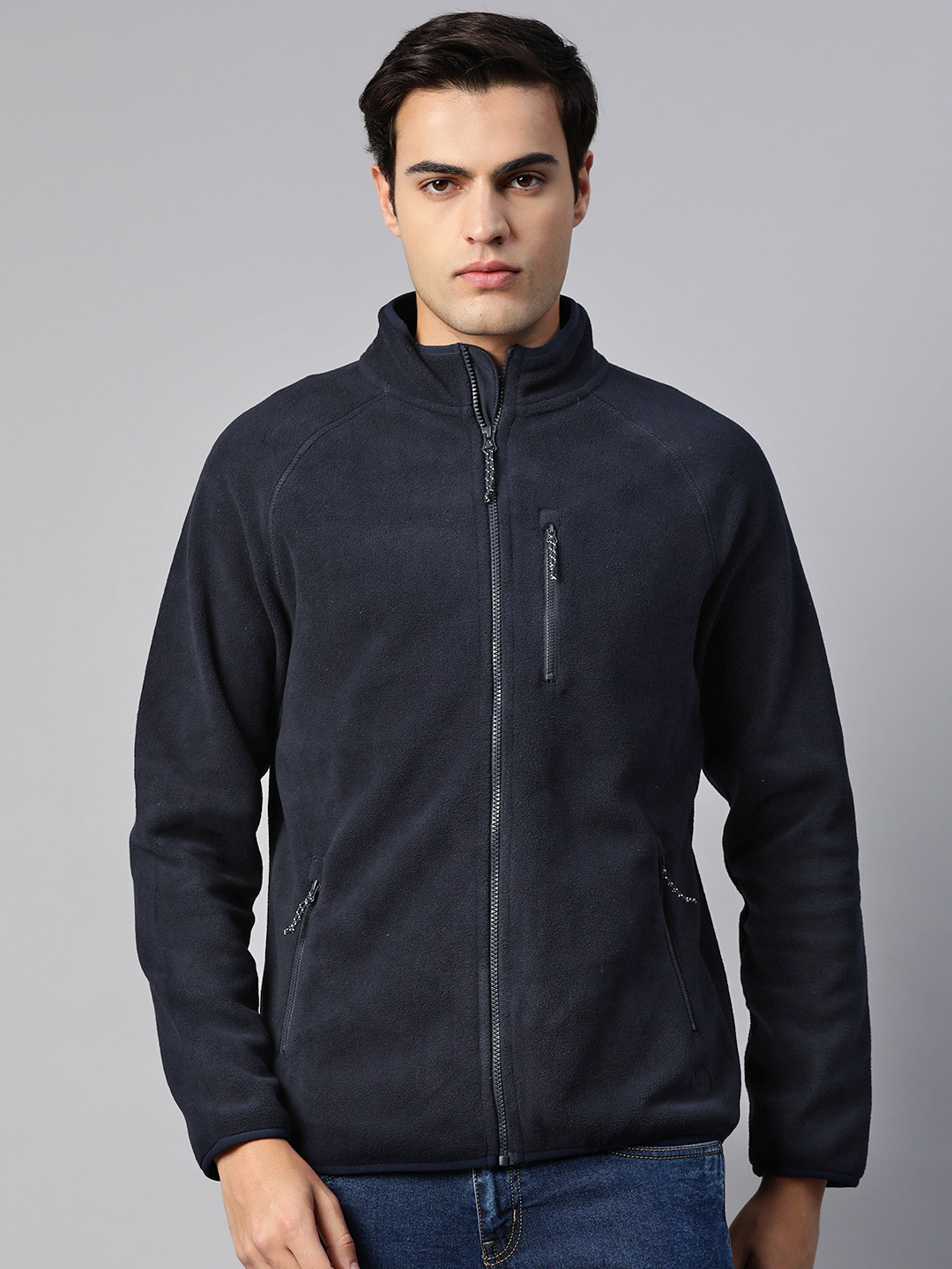 

Marks & Spencer Front Open Sweatshirt, Navy blue