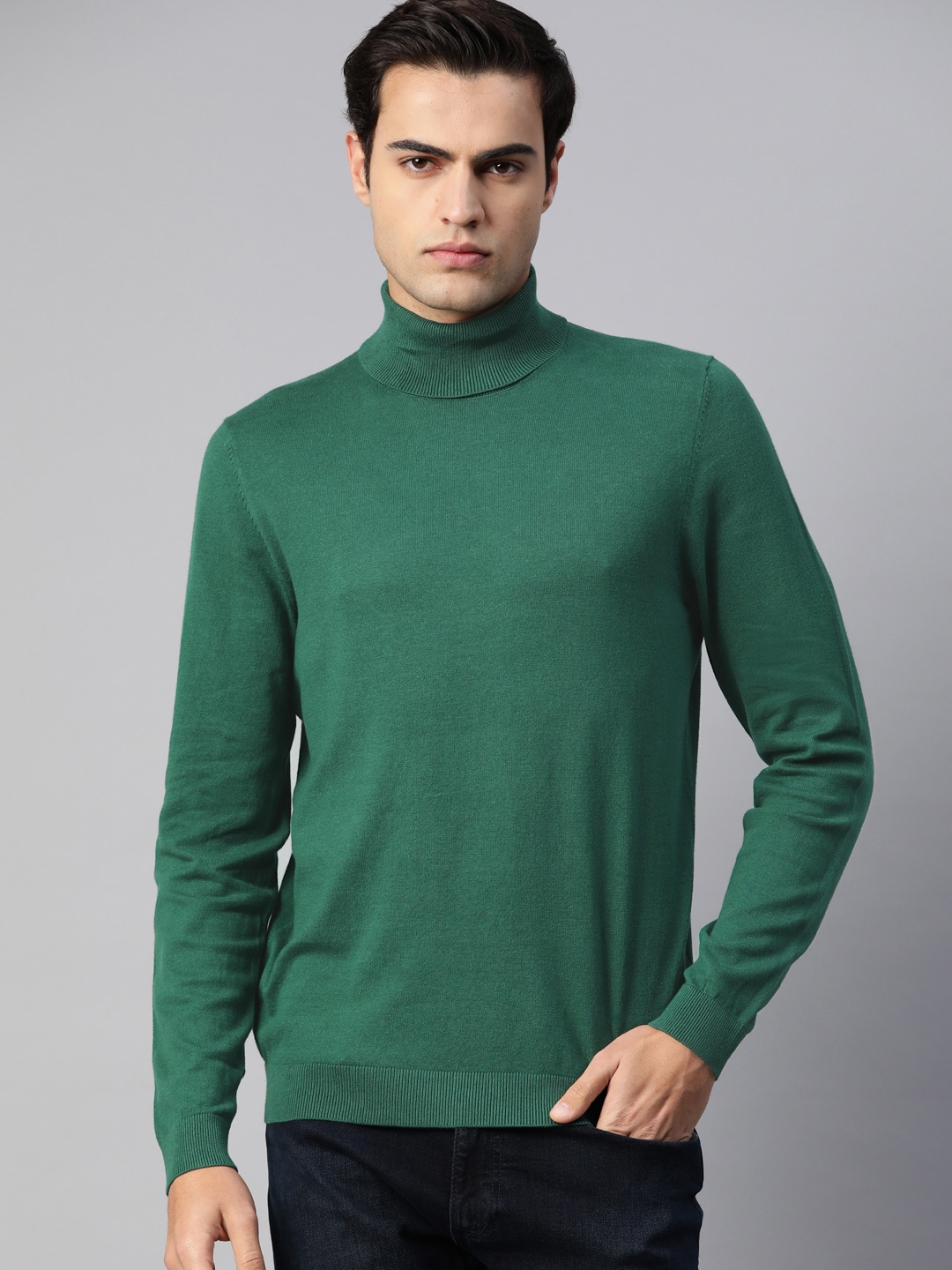 

Marks & Spencer Turtle Neck Pullover Sweater, Green