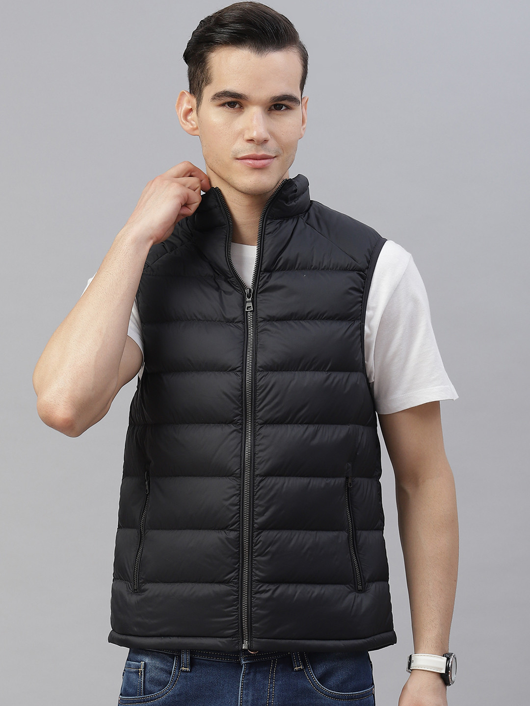 

Marks & Spencer Men Lightweight Padded Stormwear Down Jacket, Black