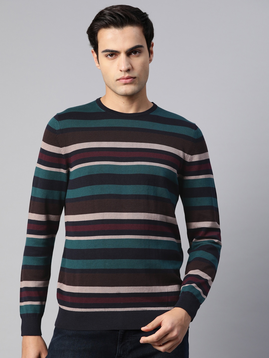 

Marks & Spencer Striped Pullover, Navy blue