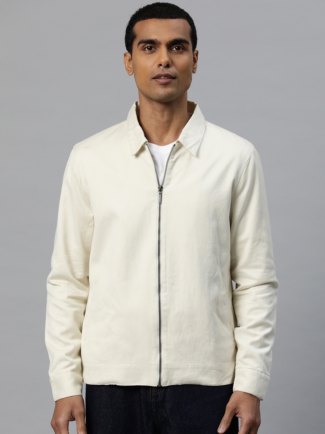 

Marks & Spencer Cotton Linen Tailored Jacket, Off white