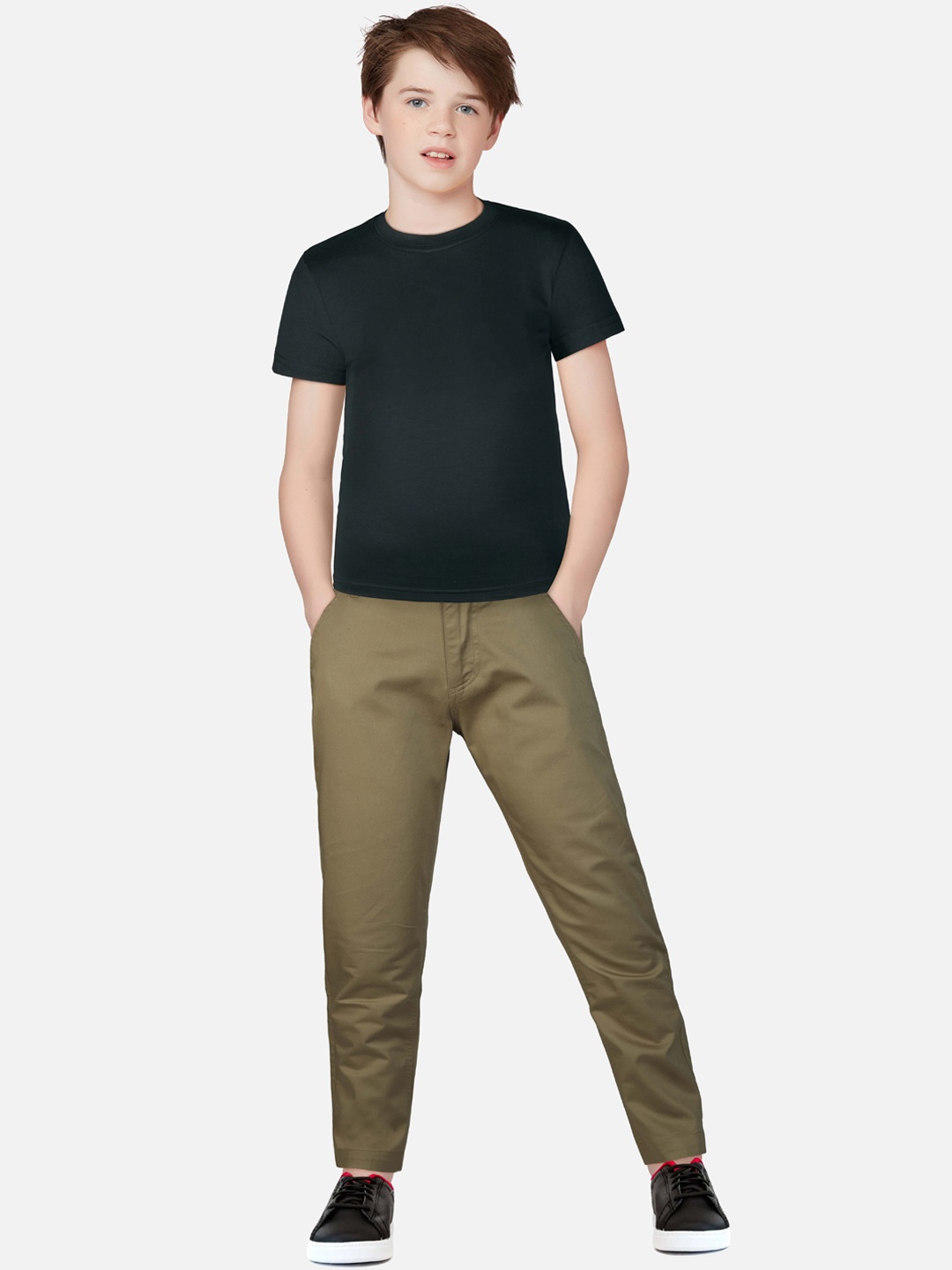 

Gini and Jony Boys Khaki Chinos Trousers