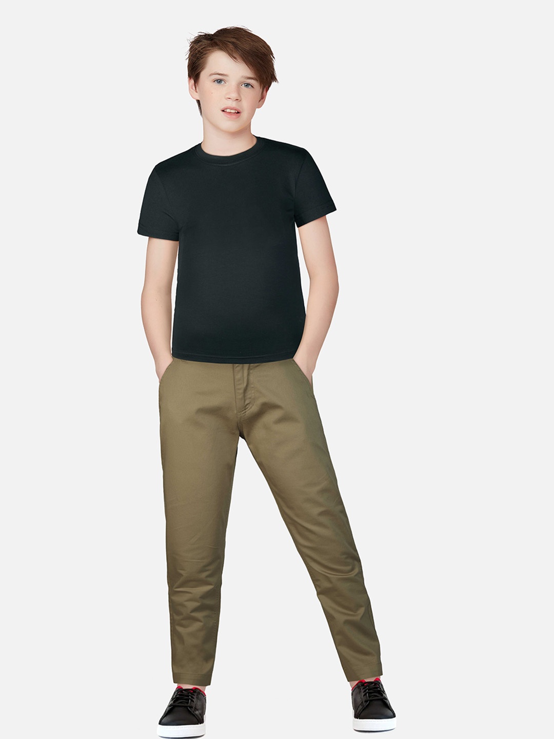 

Gini and Jony Boys Khaki Chinos Trousers