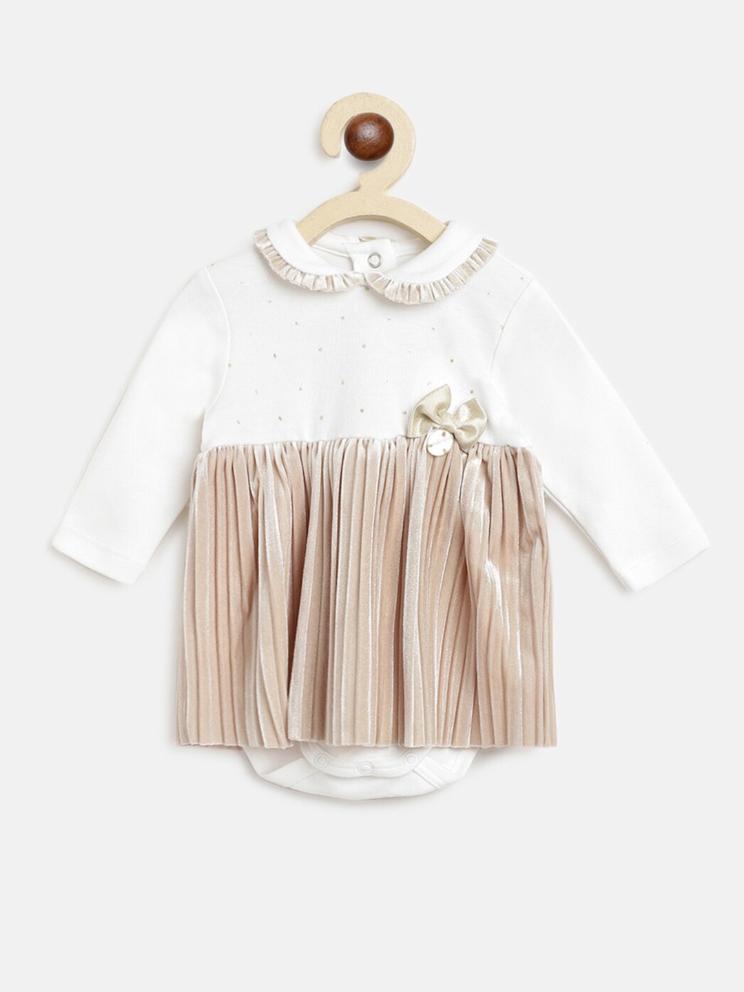

Chicco Beige Peter Pan Collar A-Line Dress