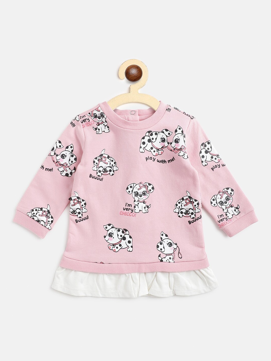 Chicco Girls Pink Floral A-Line Dress