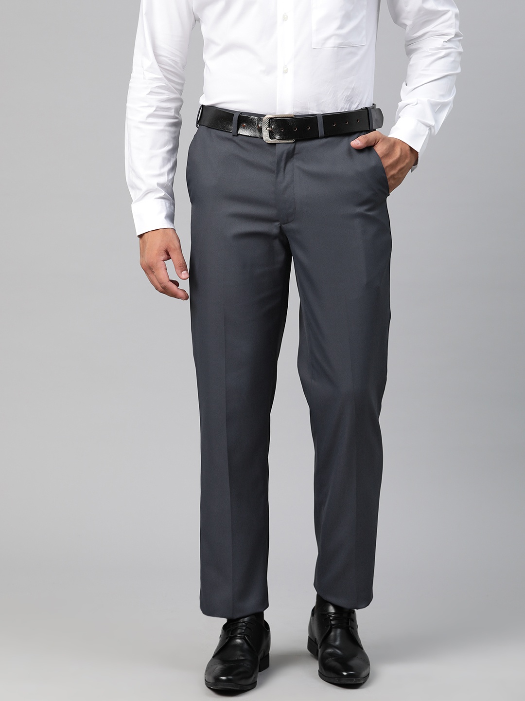 

Marks & Spencer Men Formal Trousers, Navy blue