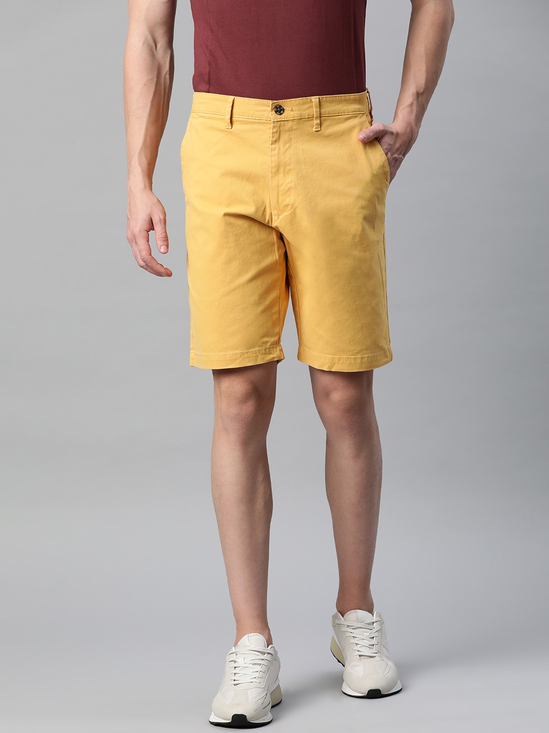 

Marks & Spencer Men Chino Shorts, Mustard