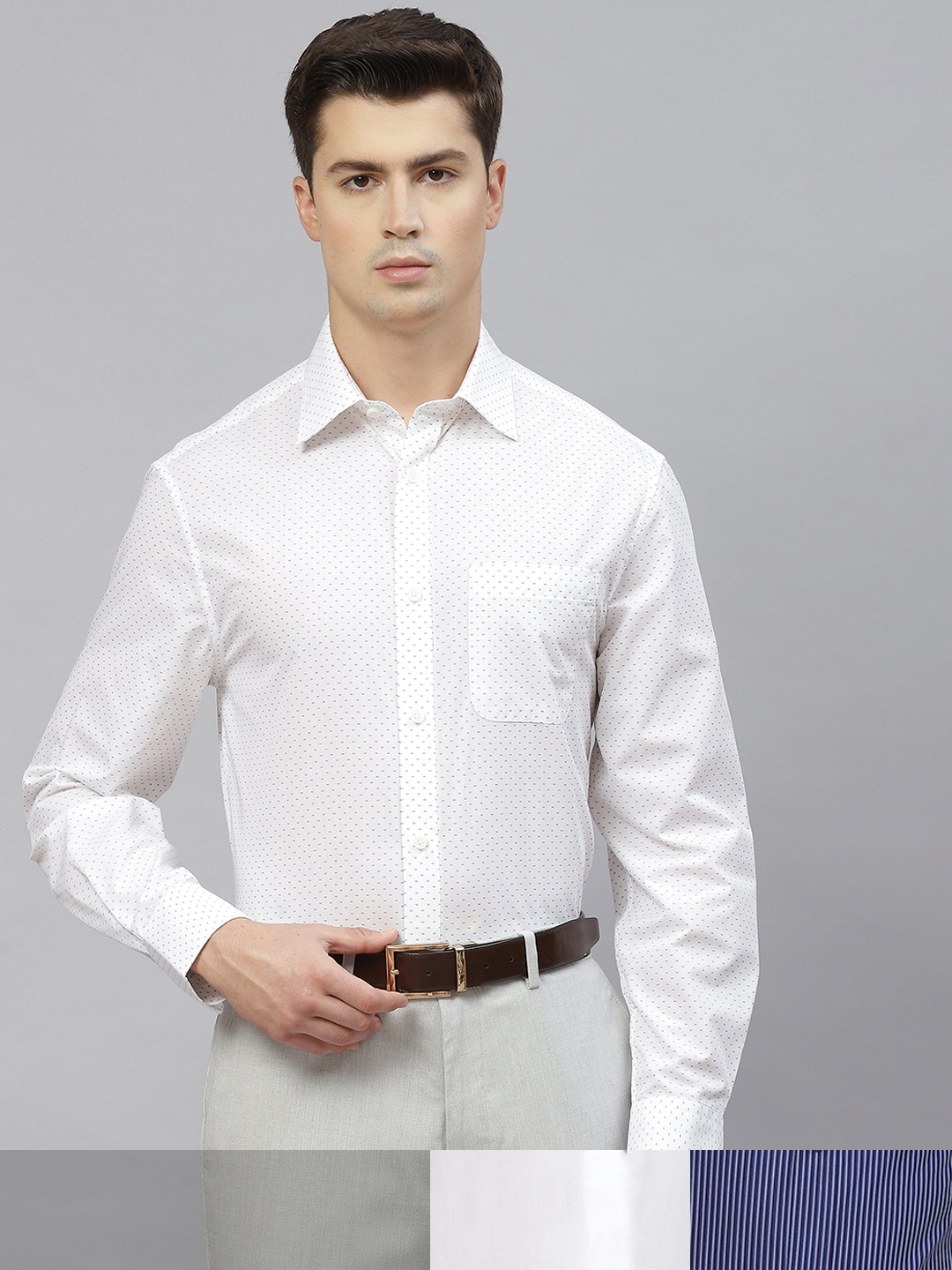 

Marks & Spencer Men Pack of 3 Easy Iron Formal Shirts, White