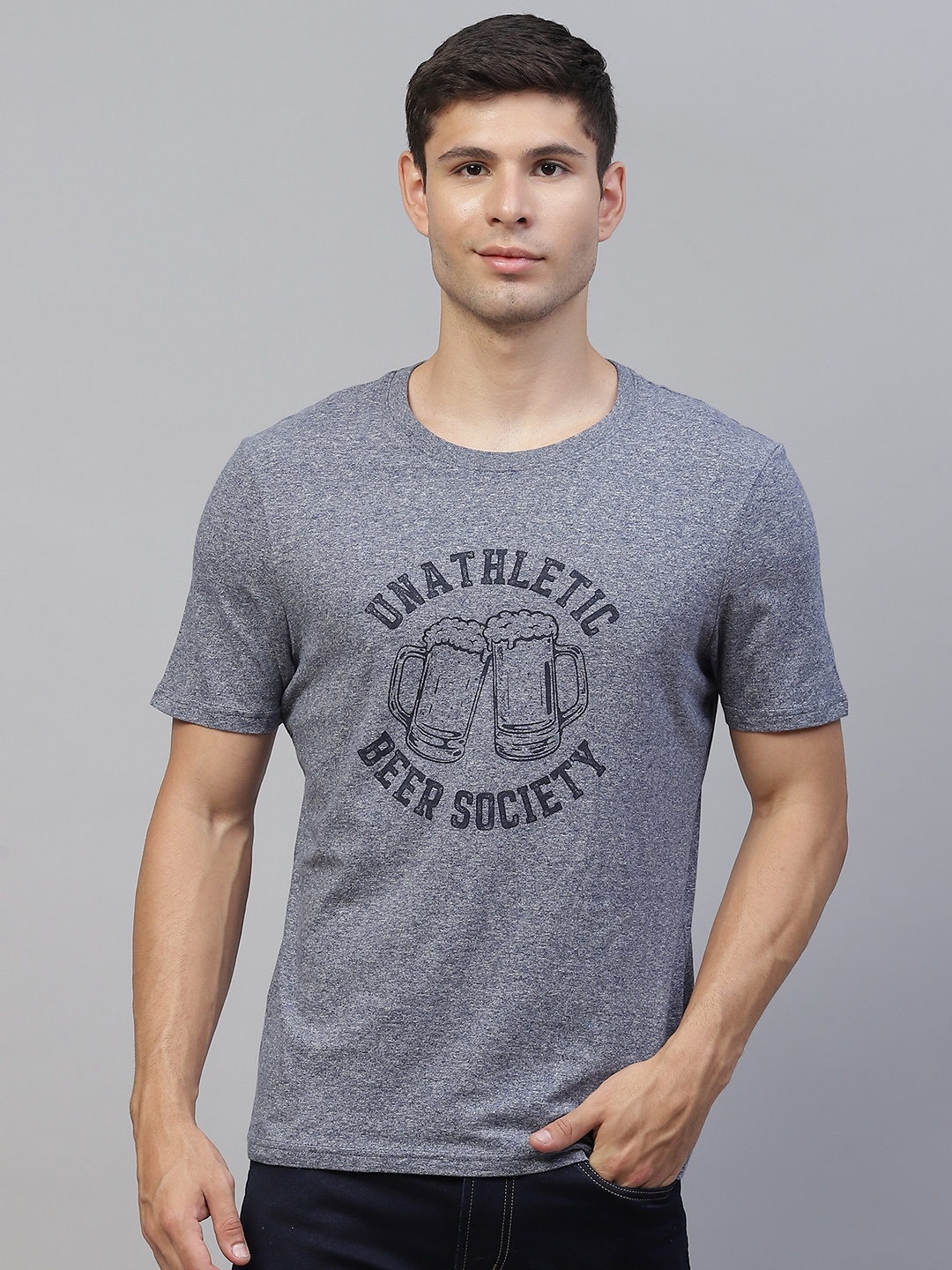 

Marks & Spencer Men Grey Typography Printed T-shirt