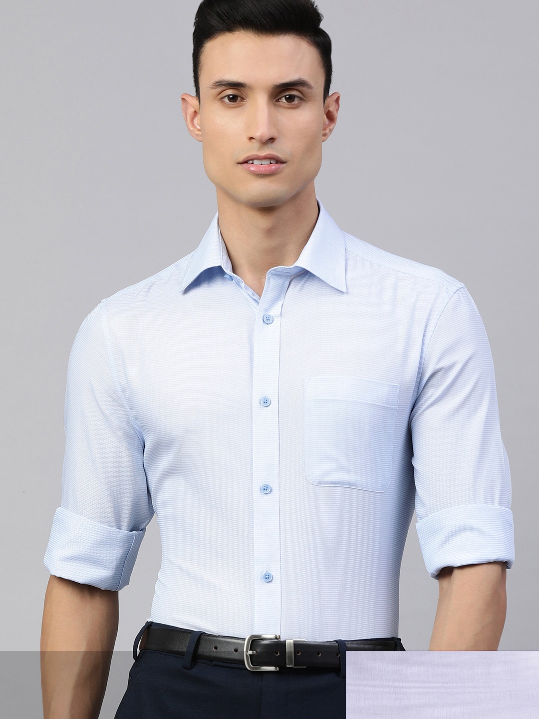 

Marks & Spencer Men Blue Shirt