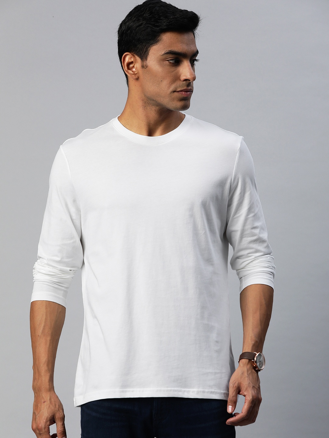 

Marks & Spencer Men White Pure Cotton T-shirt
