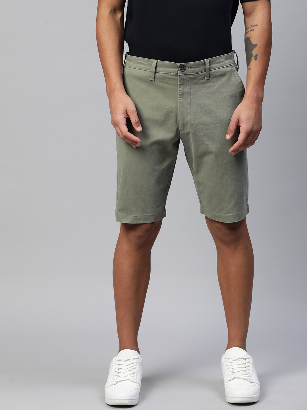 

Marks & Spencer Men Chino Shorts, Olive