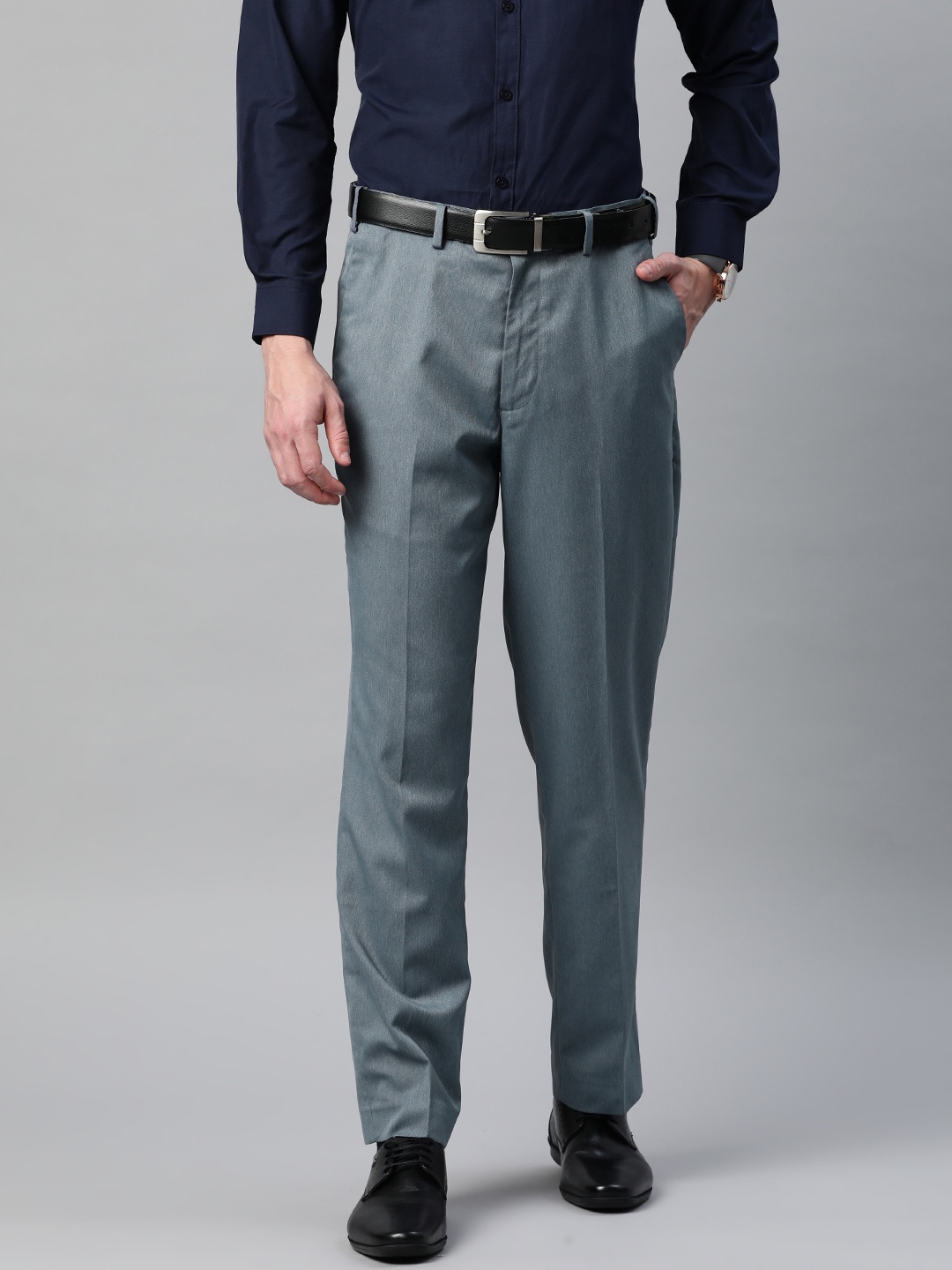 

Marks & Spencer Men Regular Fit Chinos Trousers, Grey