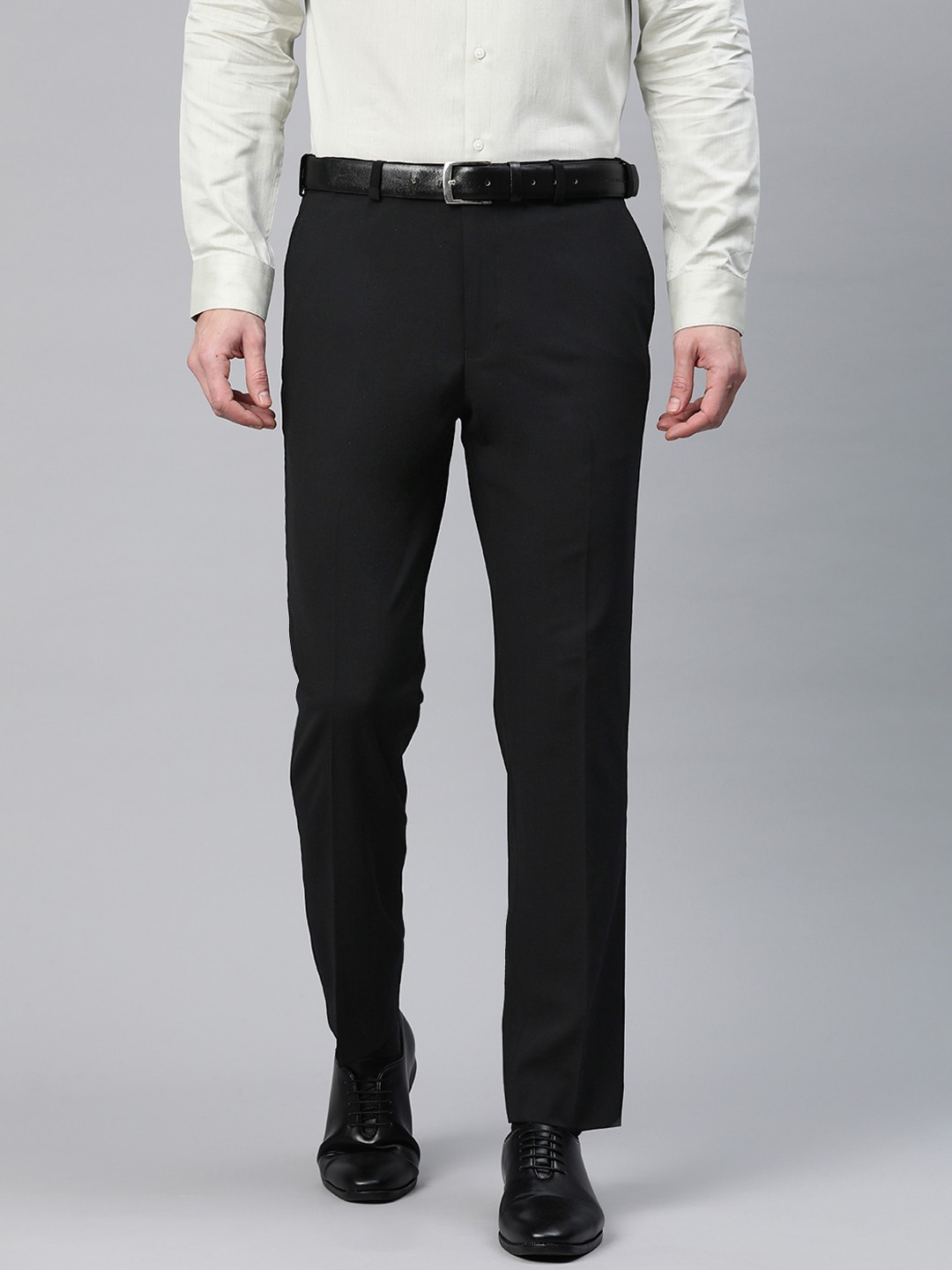 

Marks & Spencer Men Tailored Formal Trousers, Black