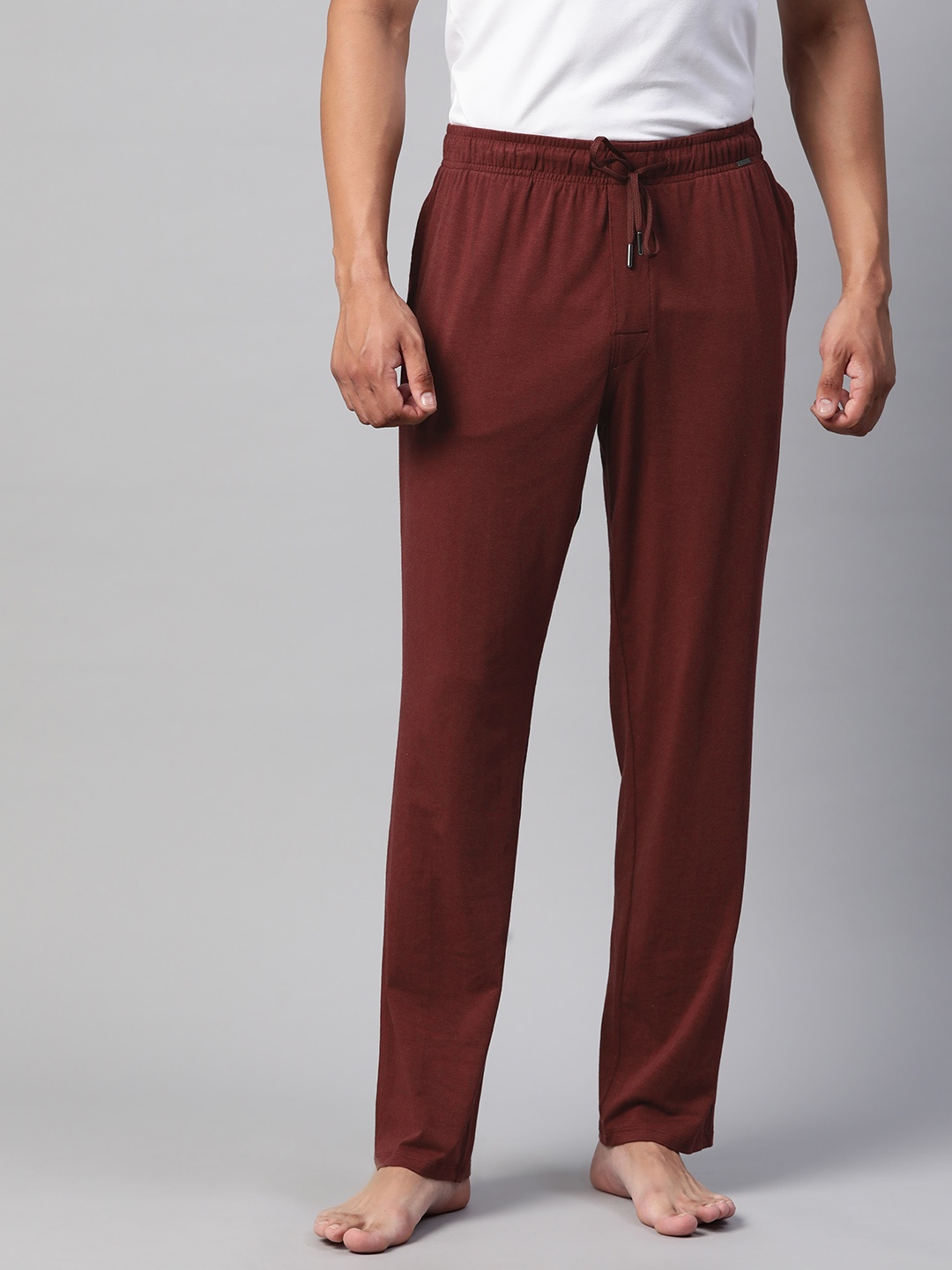 

Marks & Spencer Men Regular Fit Lounge Pants, Burgundy