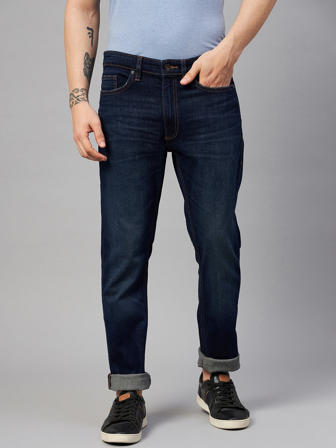 

Marks & Spencer Men Navy Blue Slim Fit Stretchable Jeans