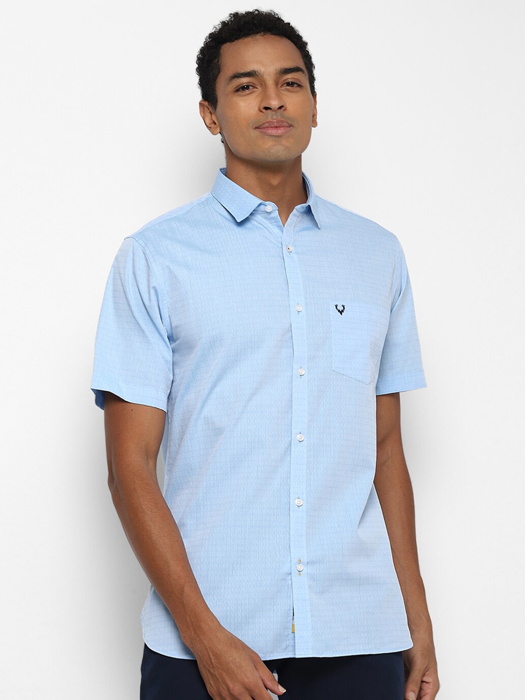 

Allen Solly Men Blue Slim Fit Casual Shirt