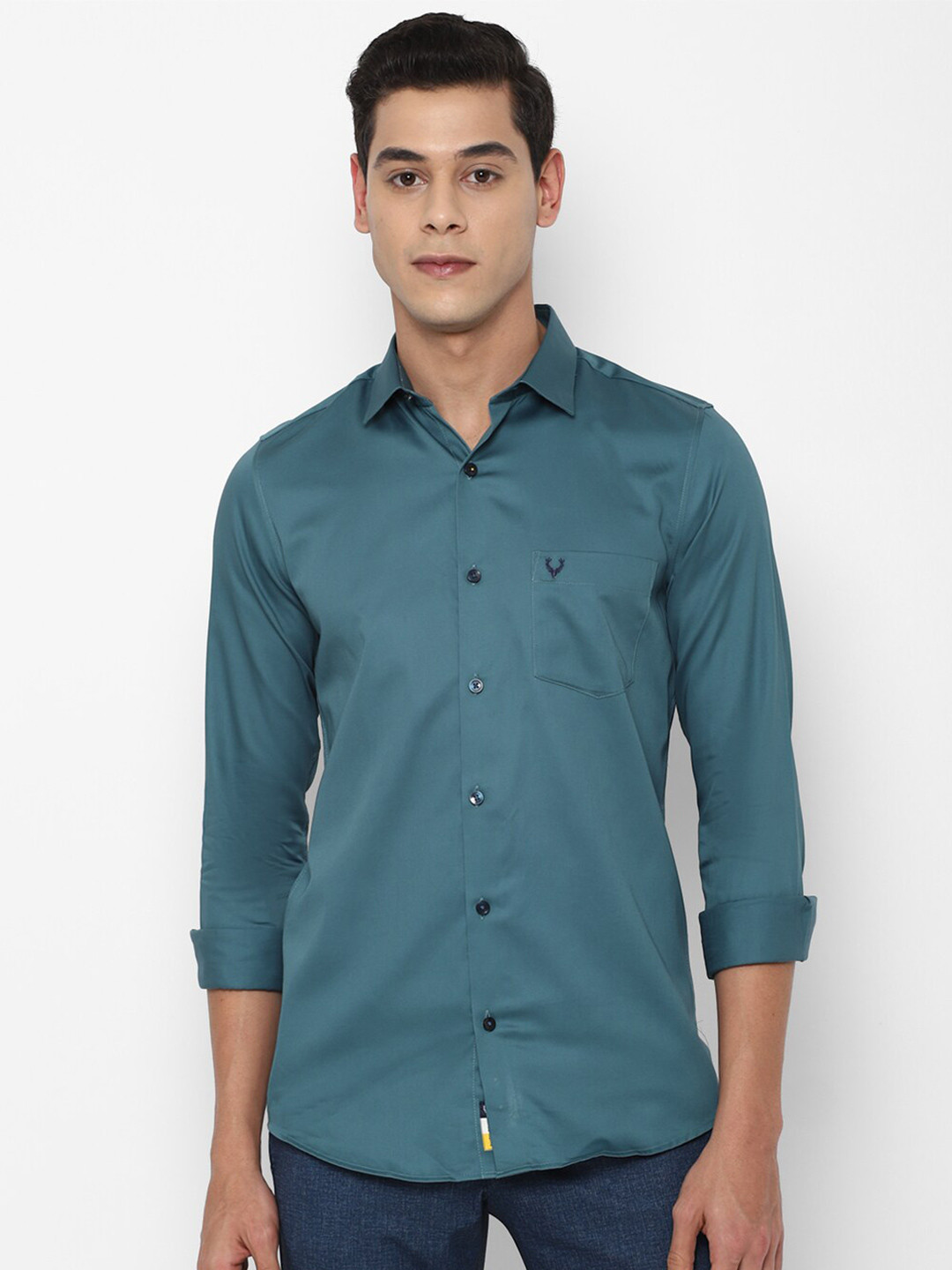 

Allen Solly Men Blue Slim Fit Casual Shirt