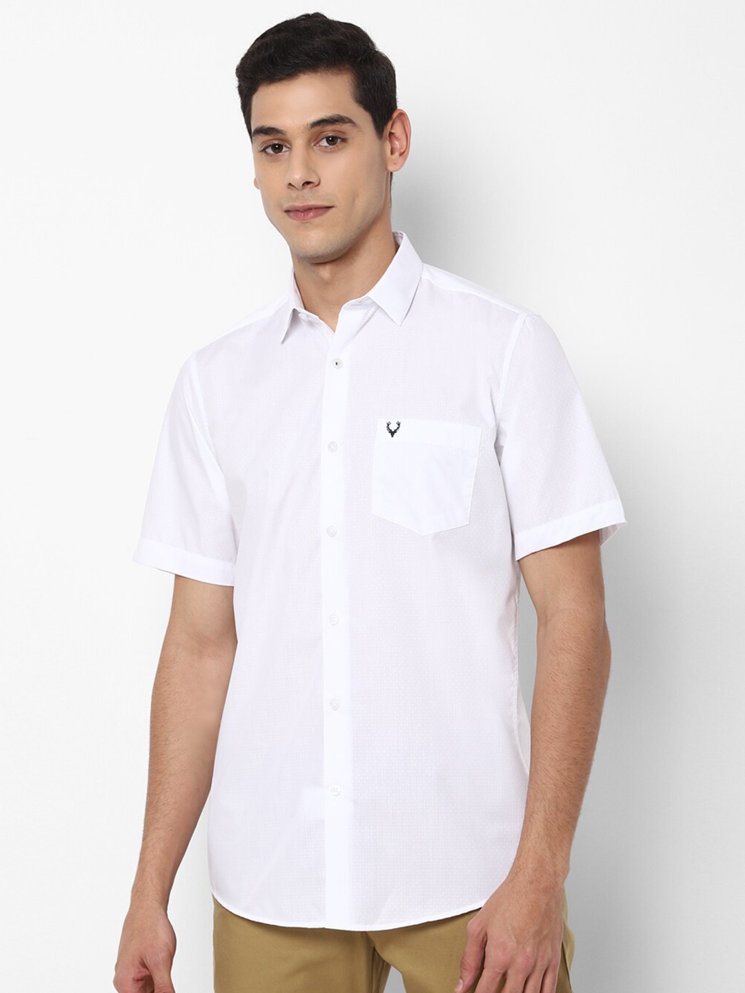 

Allen Solly Men White Slim Fit Casual Shirt