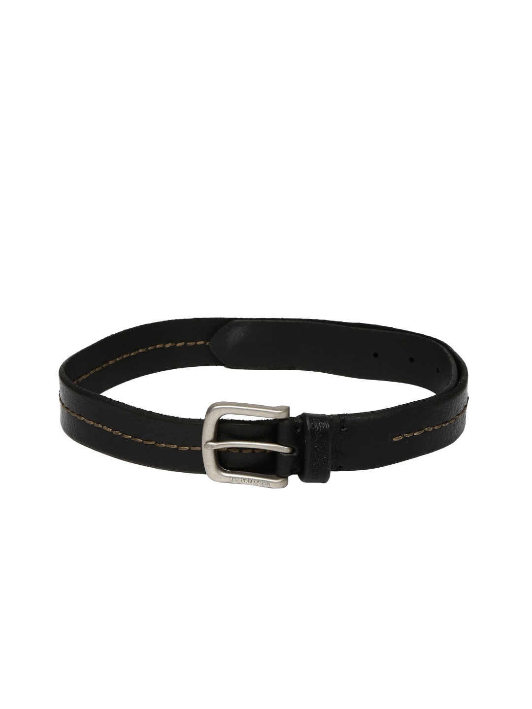 

U.S. Polo Assn. Men Black Solid Belt