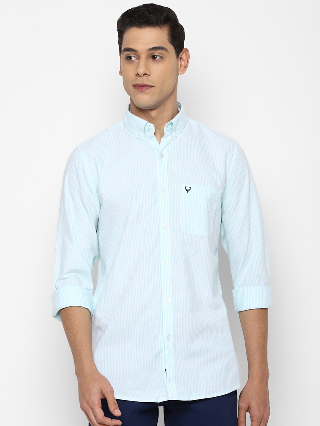 

Allen Solly Men Green Slim Fit Casual Shirt