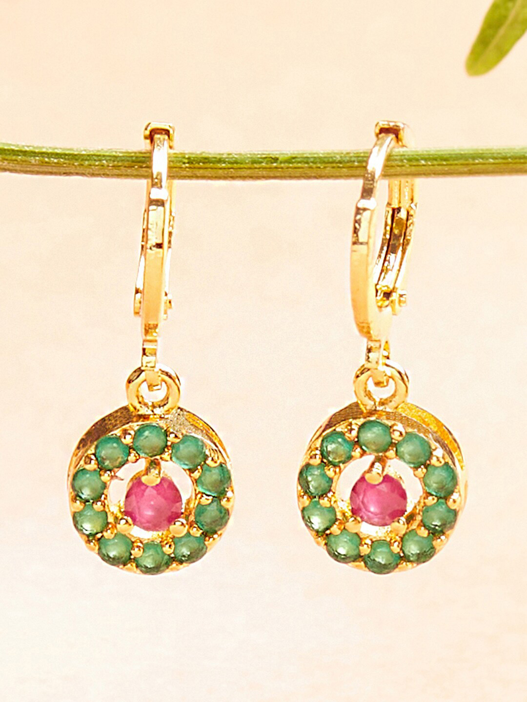 

Voylla Gold-Toned Contemporary Hoop Earrings