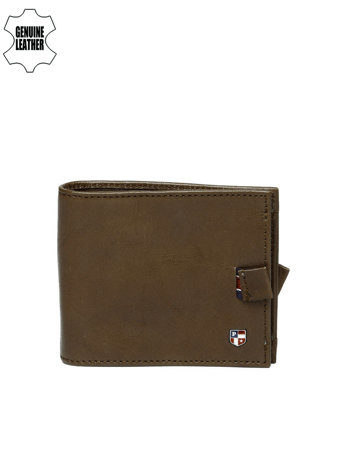 

U.S. Polo Assn. Men Brown Genuine Leather Money Clip