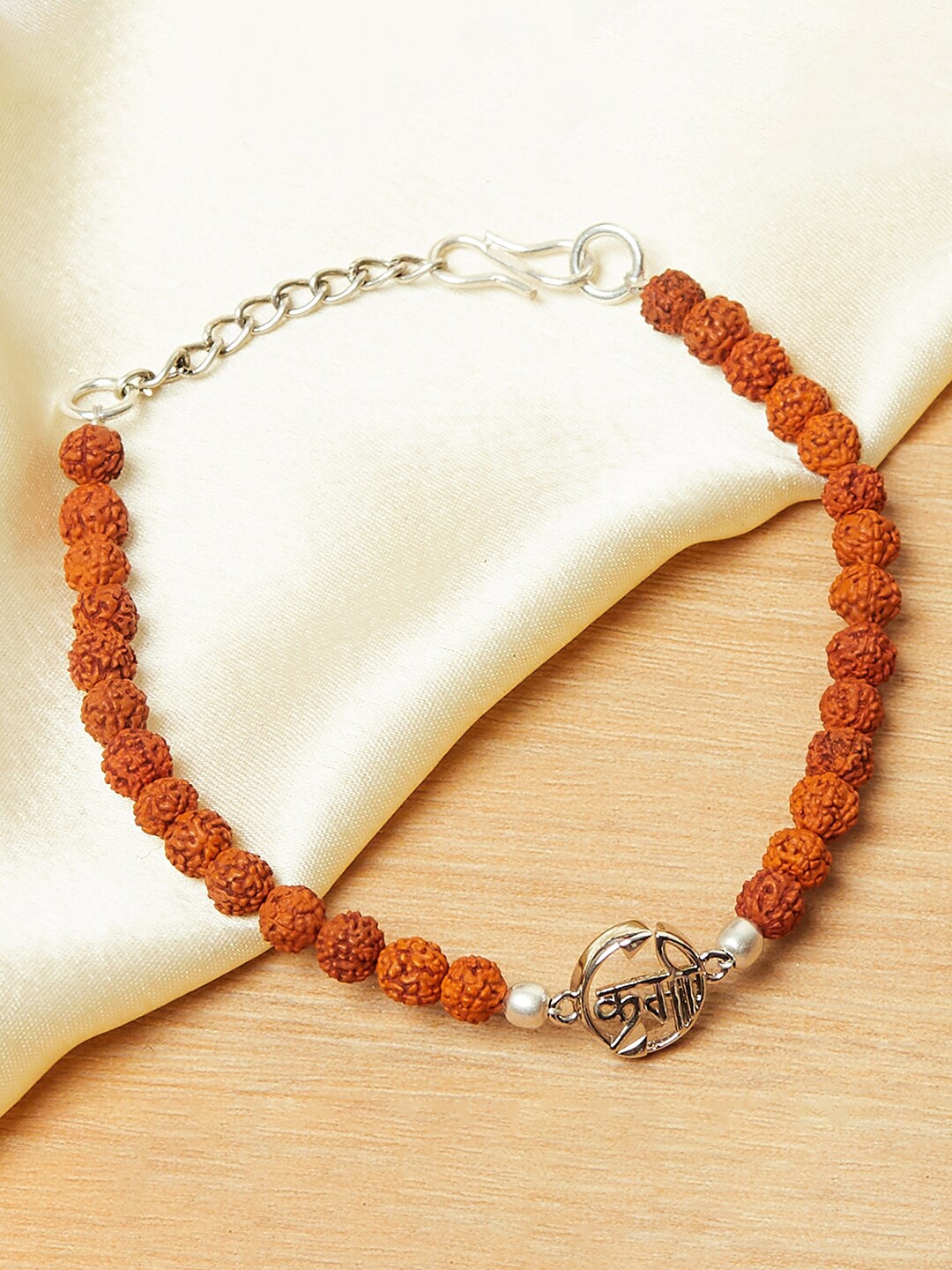 

Voylla Silver Plated Karma Rudraksha Bracelet