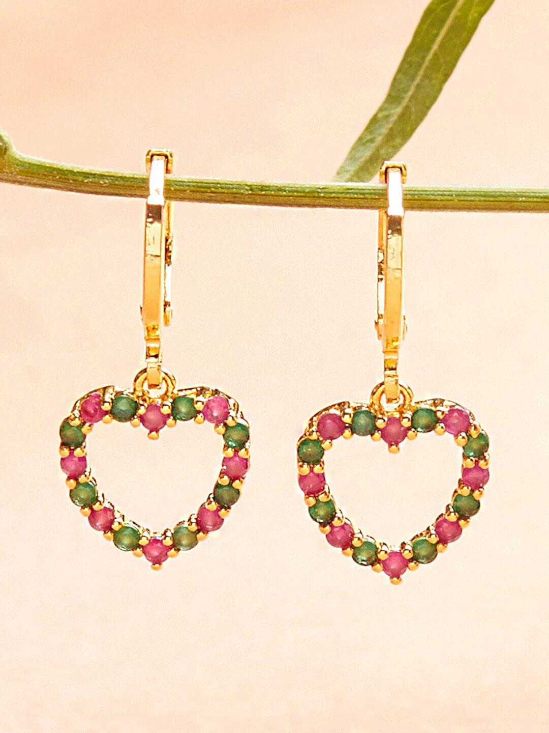 

Voylla Gold-Toned Contemporary Hoop Earrings