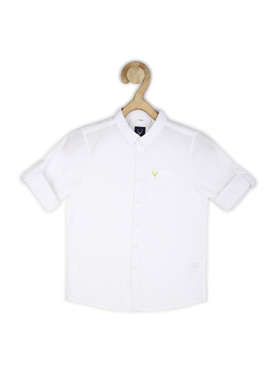 

Allen Solly Junior Boys White Slim Fit Casual Shirt