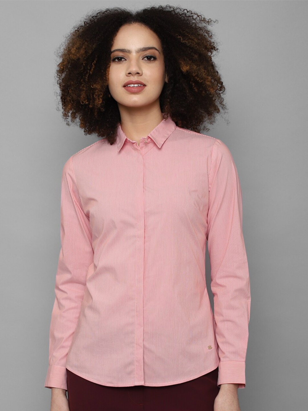

Allen Solly Woman Pink Casual Shirt