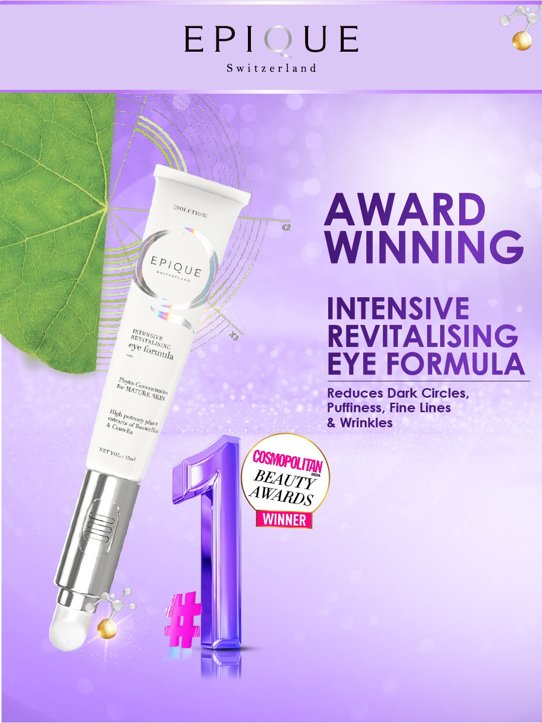 

EPIQUE Intensive Revitalising Eye Formula-15 ml, White