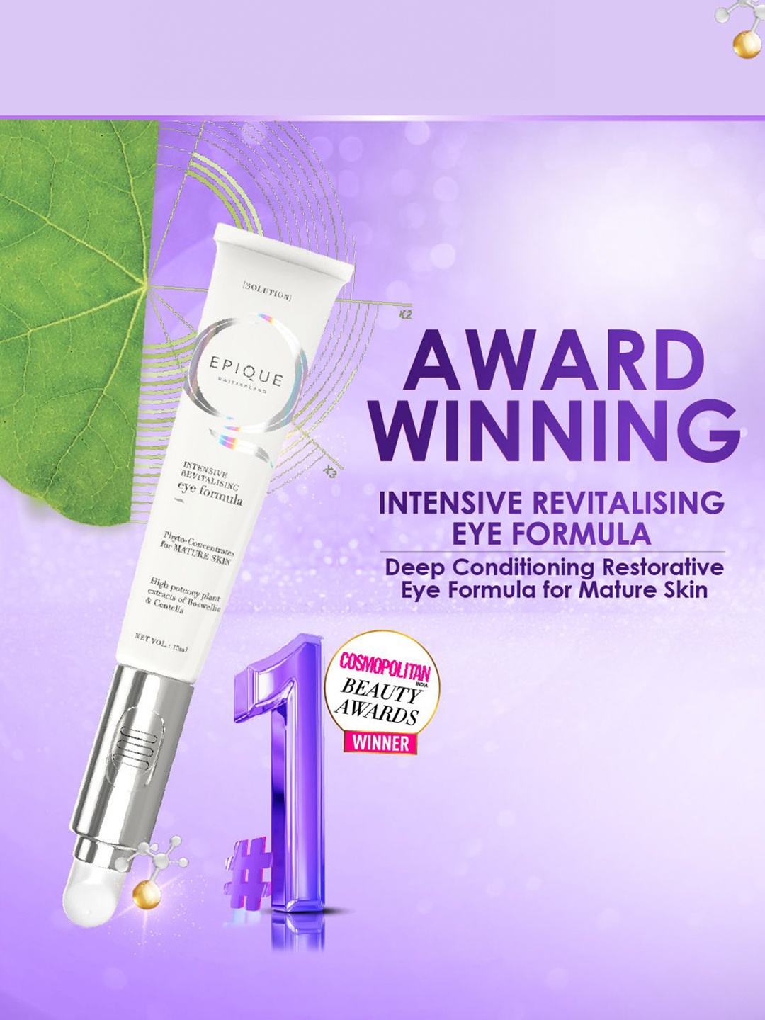 

EPIQUE Intensive Revitalising Eye Formula-15 ml, White