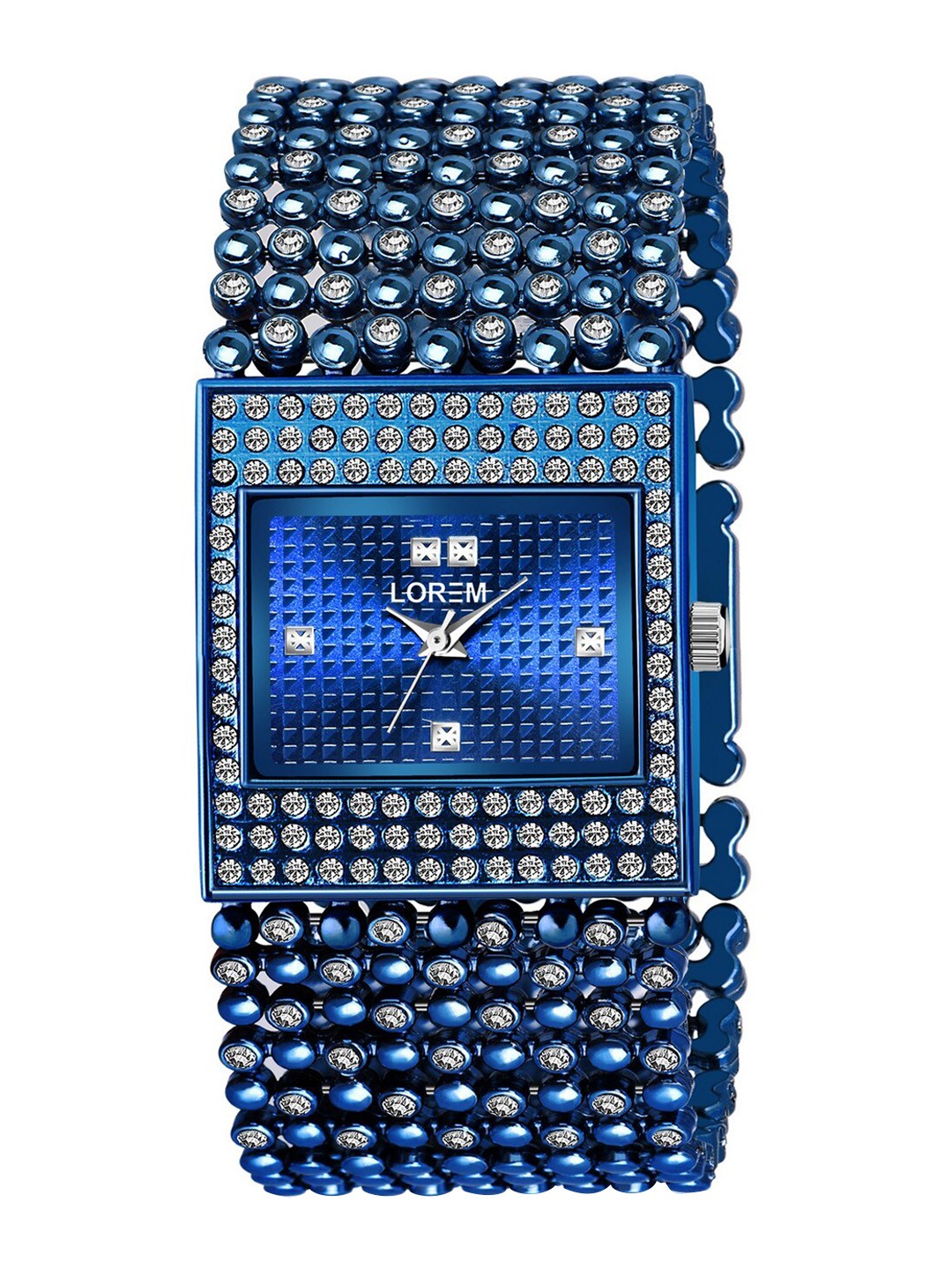 

FERRIZZO Women Blue Embellished Dial & Blue Bracelet Style Straps Analogue Watch LR290-Blue