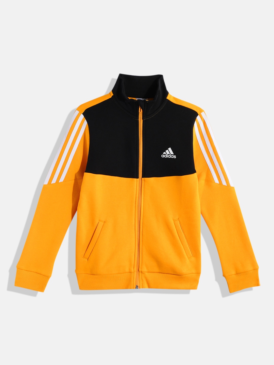 

ADIDAS Boys Yellow & Black TRAINING AP Colourblocked Sweatshirt