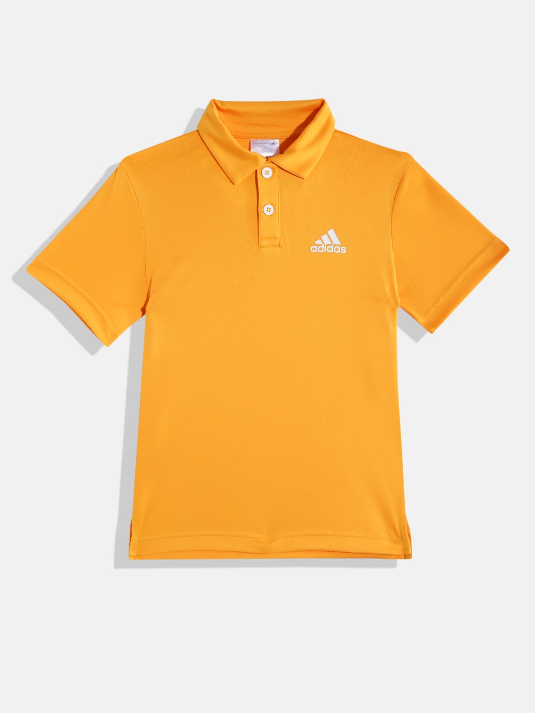 

ADIDAS Boys Orange Polo Collar T-shirt