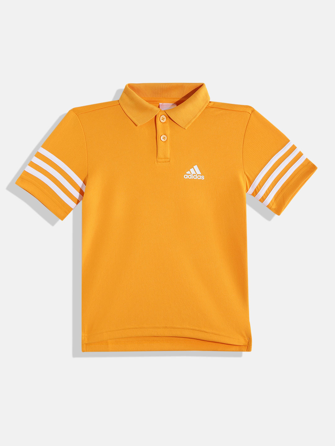 

ADIDAS Boys Orange & White Polo Collar T-shirt