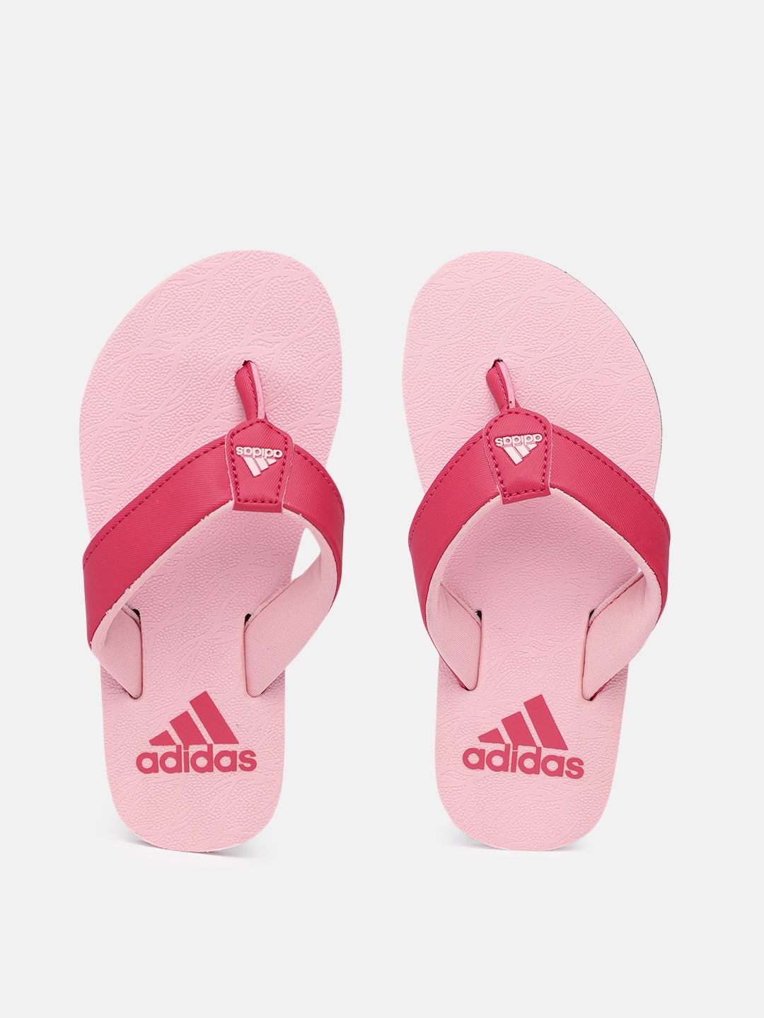 

ADIDAS Girls Pink Rubber Thong Flip-Flops