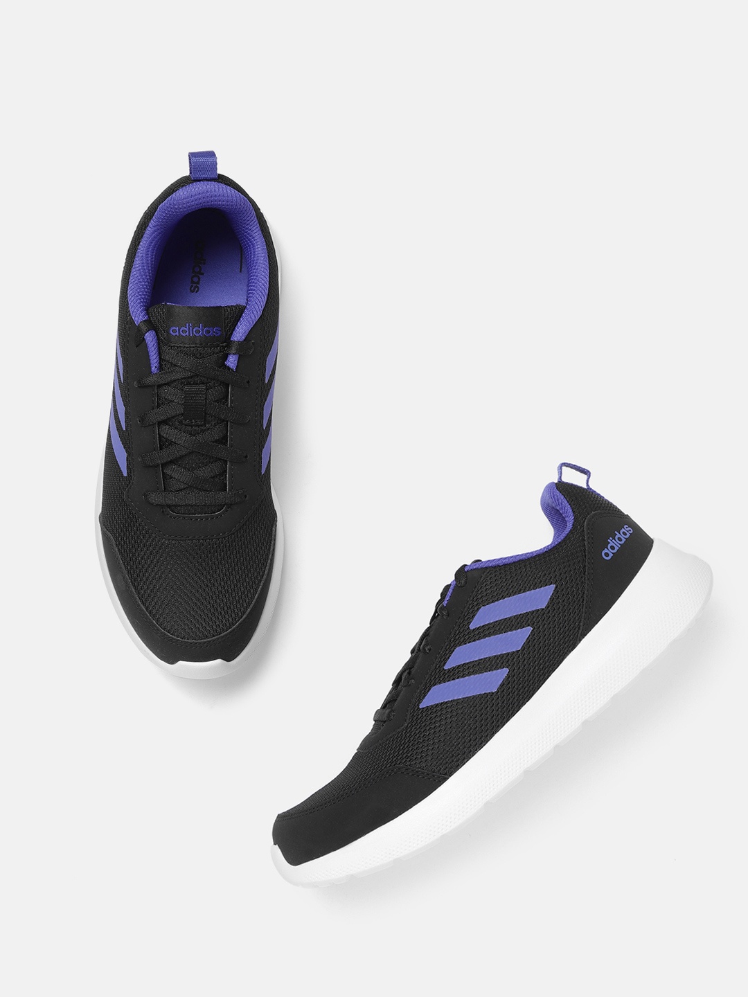 

ADIDAS Kids Black & Purple Woven Design Adi Ease 1.0 K Sneakers