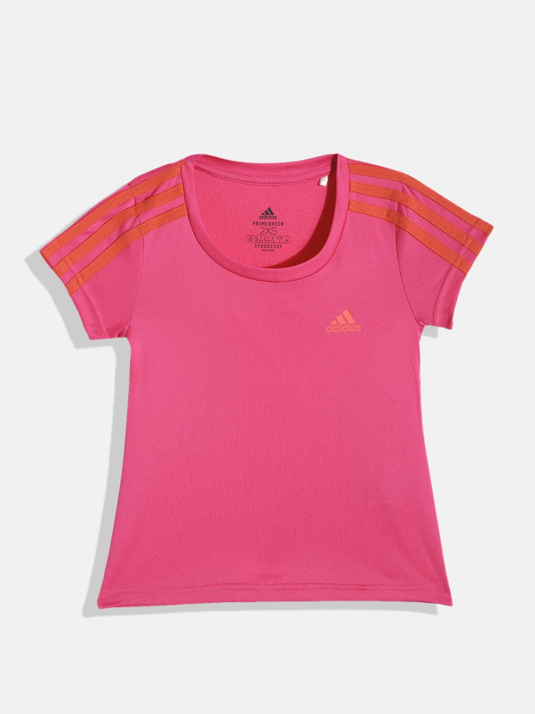 

ADIDAS Girls Pink Solid T-shirt