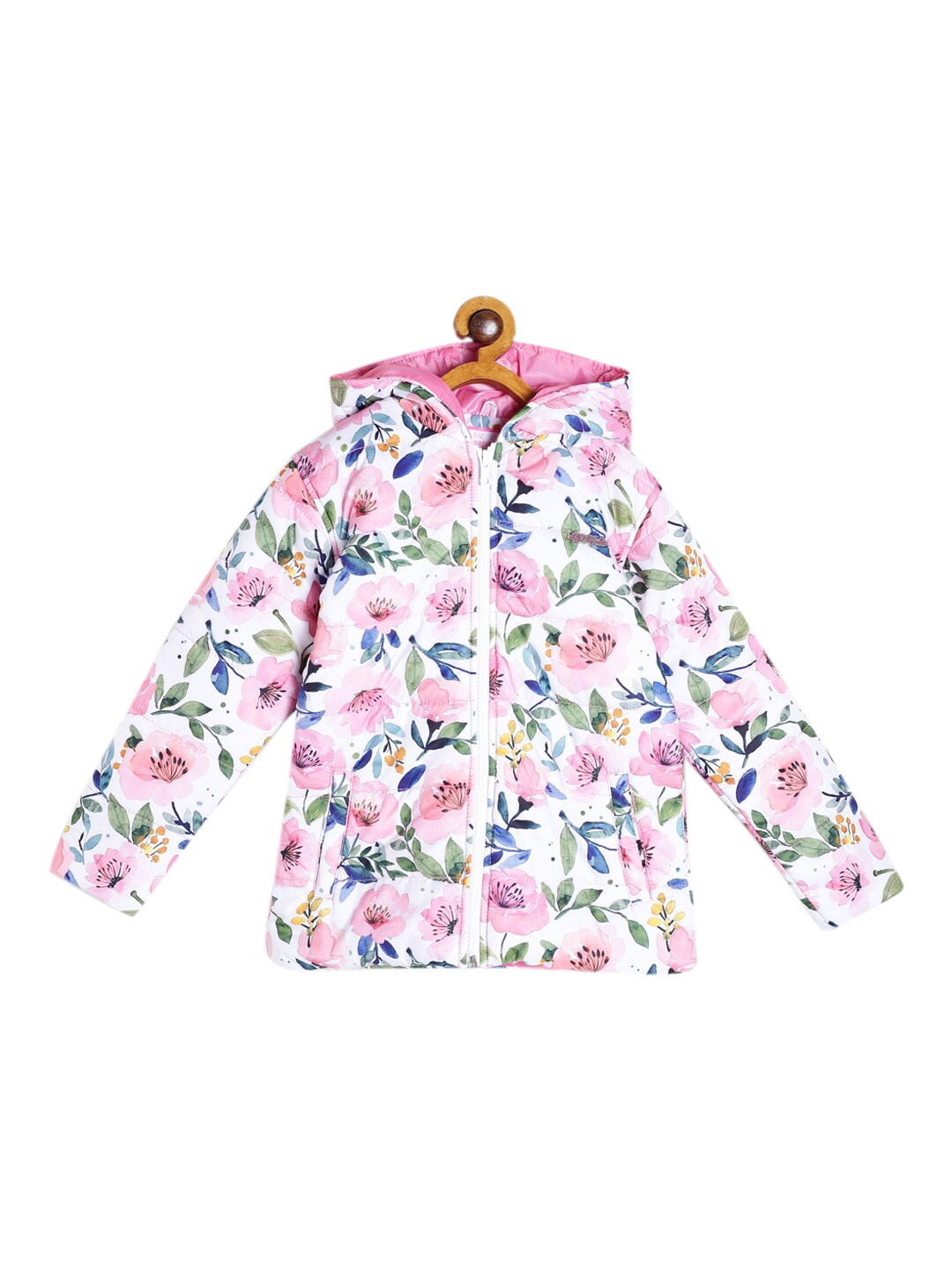 

612League Boys White Floral Outdoor Jacket