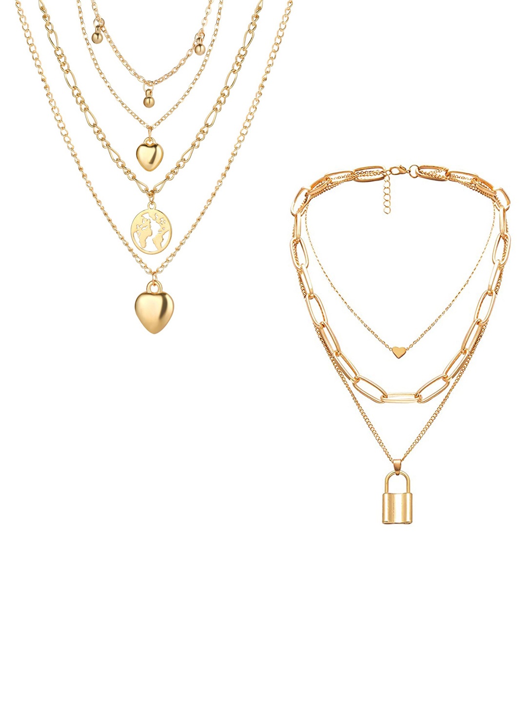 

Jewels Galaxy Set Of 2 Gold-Plated Necklace