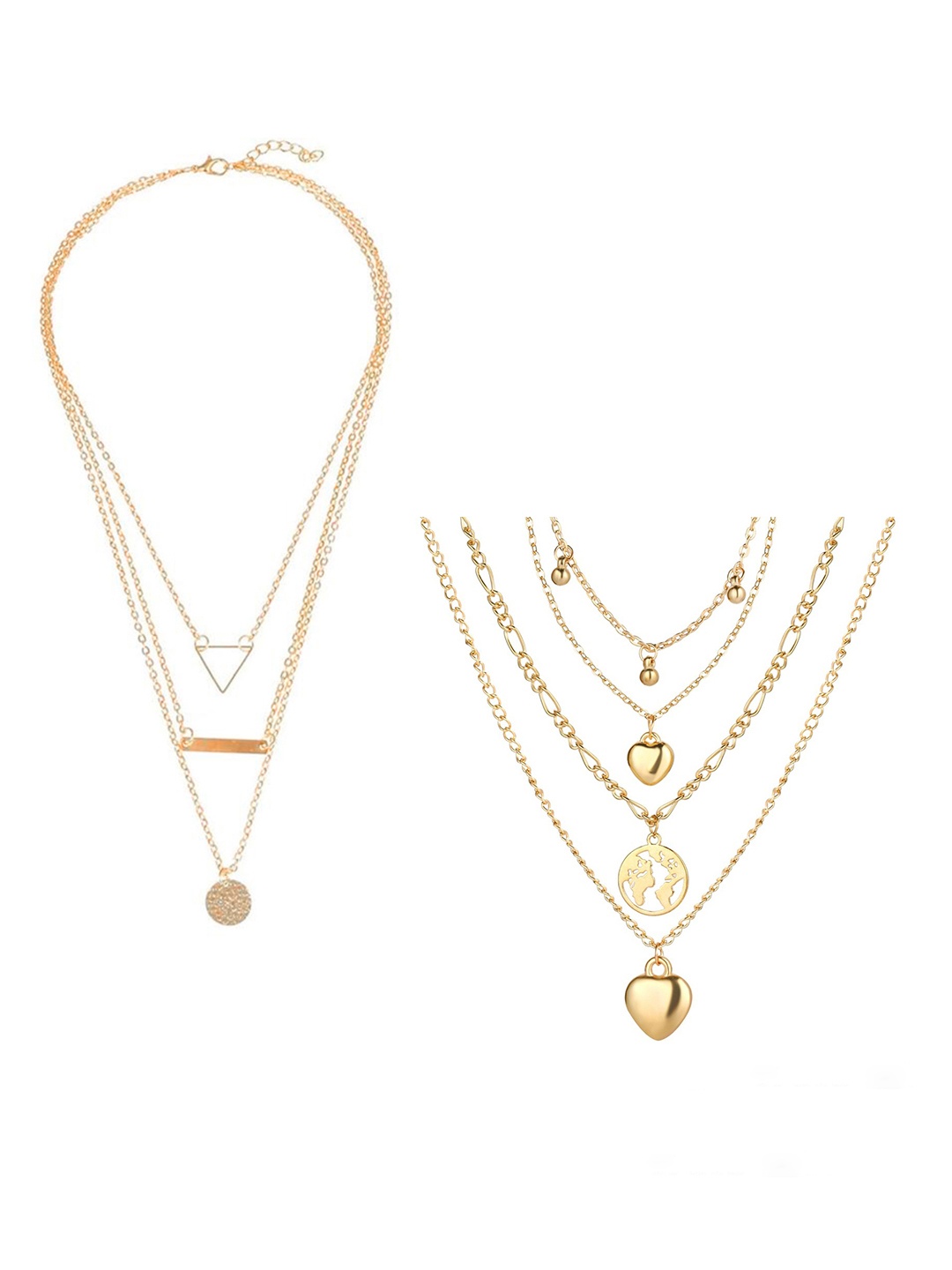 

Jewels Galaxy Set Of 2 Gold-Plated Necklace