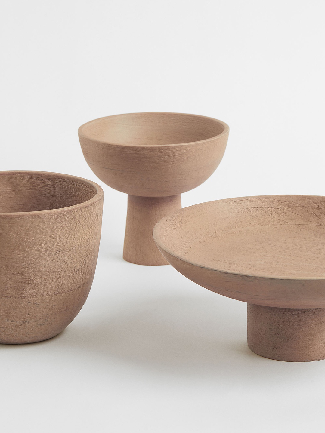 

H&M Beige Deep Pedestal Bowl
