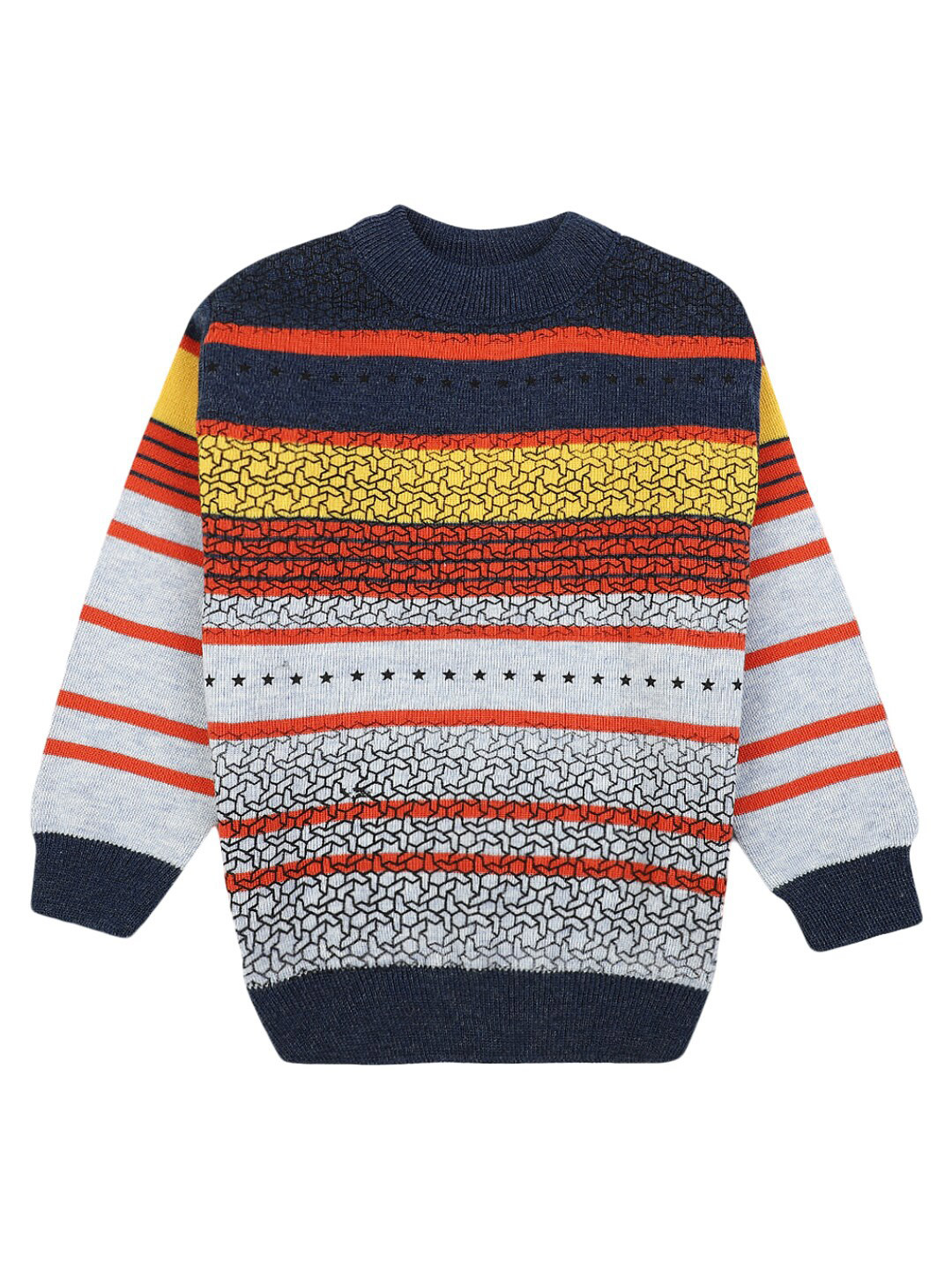 

V-Mart Boys Navy Blue Printed Sweatshirt