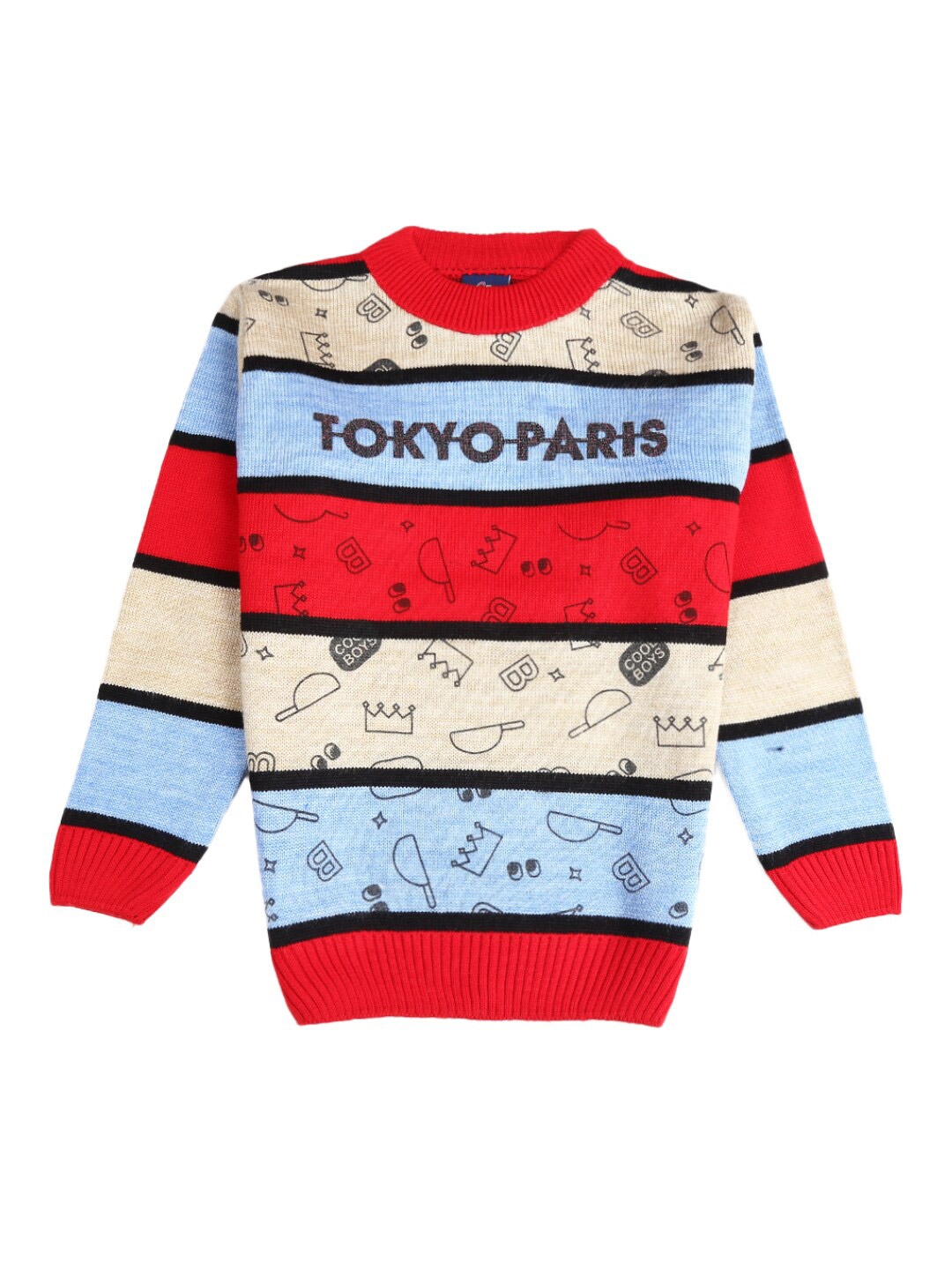 

V-Mart Boys Red Printed Sweatshirt