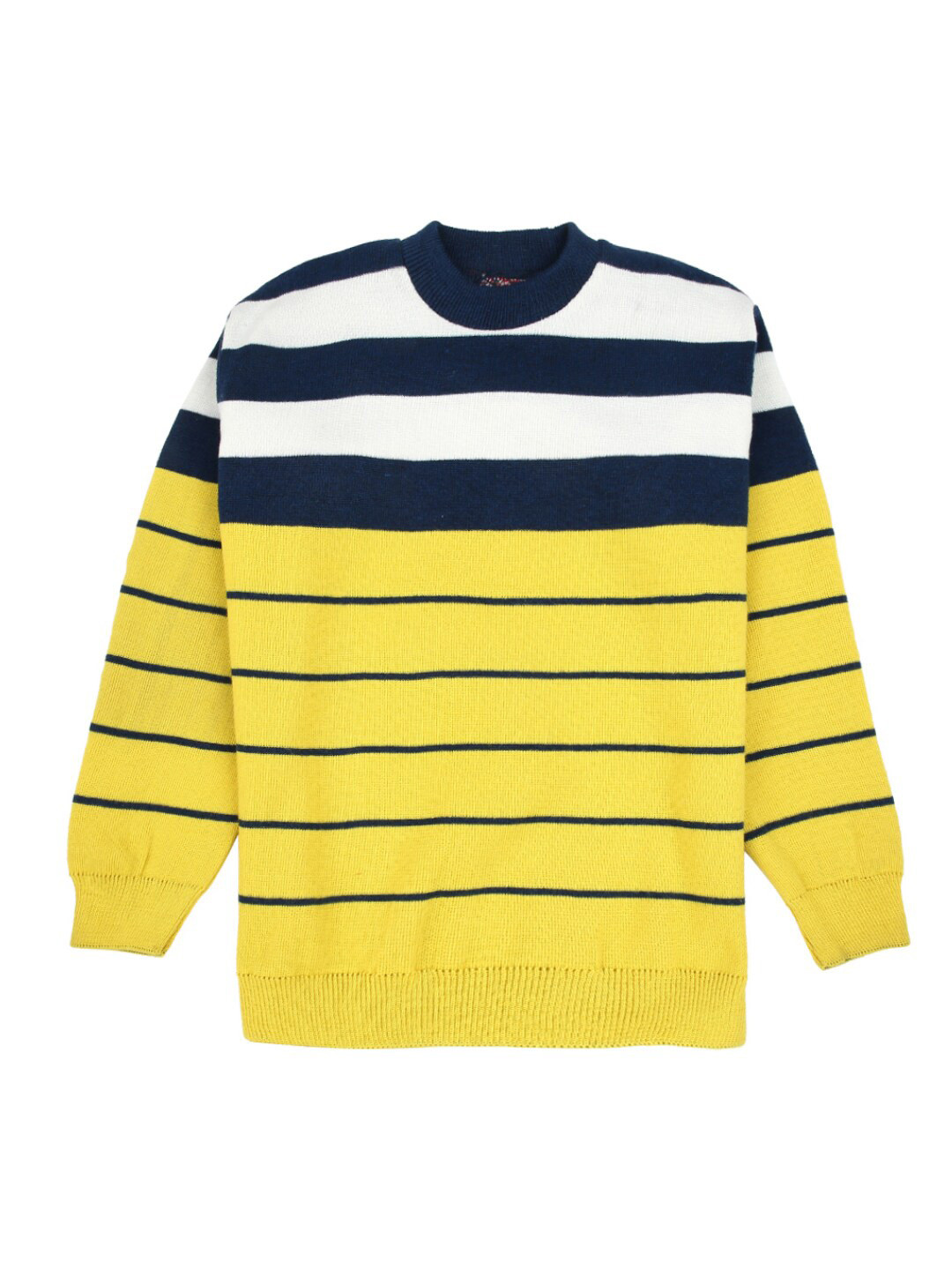 

V-Mart Boys Yellow Striped Sweatshirt